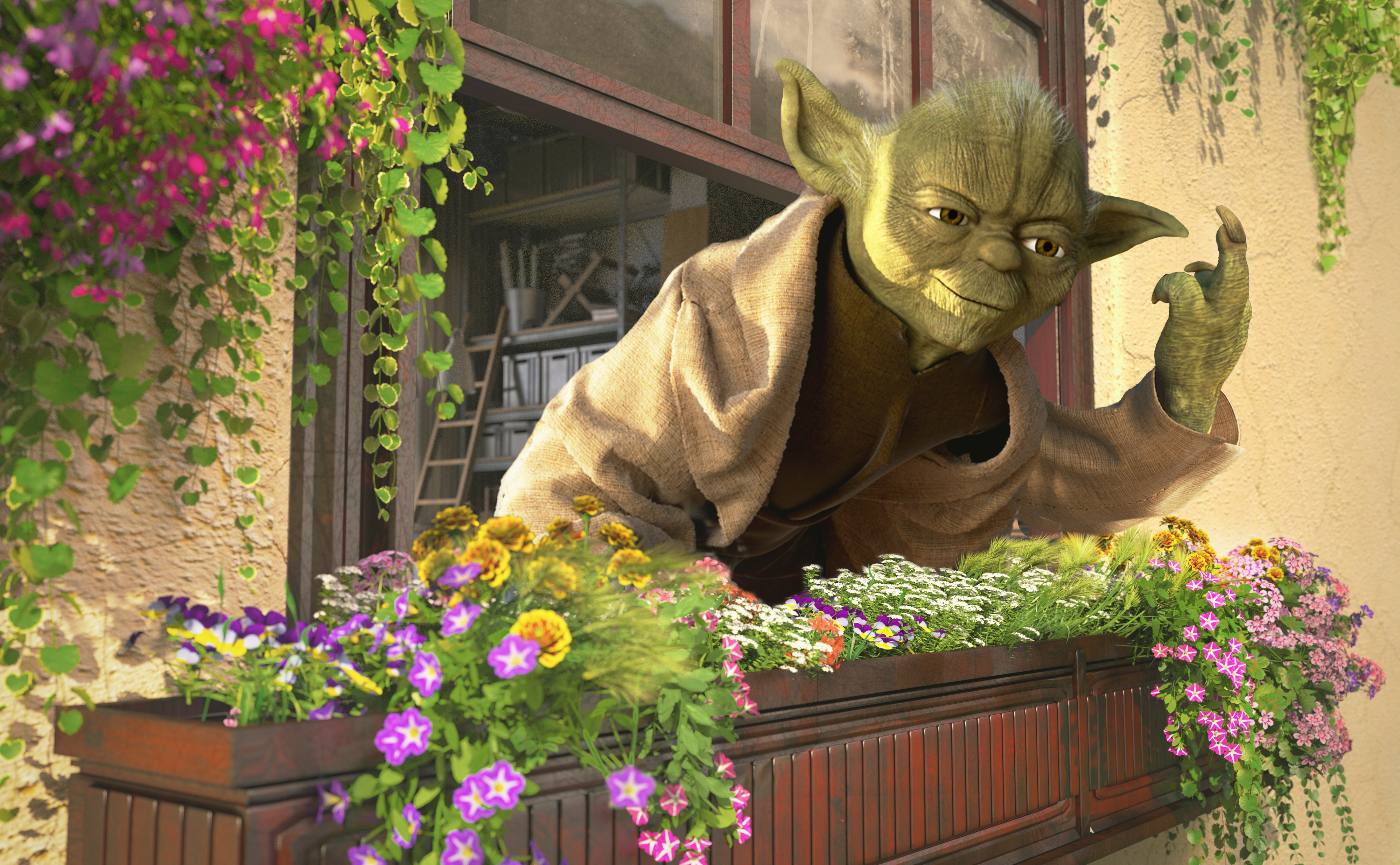 Yoda flipoff